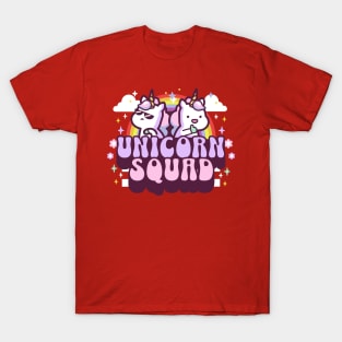 Unicorn Squad Kawaii Design T-Shirt